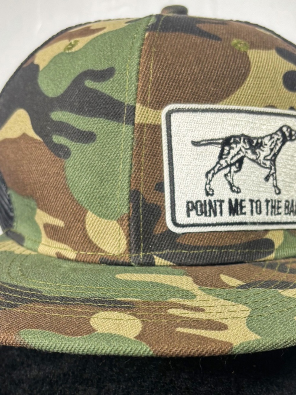 Camo flat bill Hat